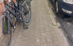 Mogen deze fietsen hier staan?